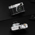 Haoge LH-X51B 2in1 All Metal Ultra-Thin Lens Hood with Adapter Ring Set for Fuji X100VI & FinePix X100V Black