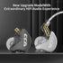 CCA CRA In-Ear Monitor Headphones: Wired IEMs with Ultra-Thin Dynamic Driver, Clear Sound, Deep Bass & Tangle-Free