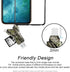 4 in 1 Micro SD Card Reader for iPhone/iPad/Android/Mac/Computer/Camera, Portable SD Card Adapter for SD and TF Cards