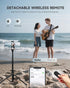 RISEOFLE 71 Phone Tripod & Selfie Stick, Portable All in One Extendable Cell Phone Tripod Stand, with Wireless Remote