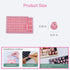 WANTHER (70 Raised Keyboard Stickers for Long Nails with Letters - Heart-Shaped Antistatic Silicone Protective Cover