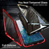 QUIETIP Compatible Case for Samsung Galaxy S20 FE, Magnetic Metal Clear Glass Case, Thin Body, Purple