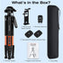 Tripod 75" Camera Tripod, Lightweight Travel Cell Phone Tripod with Wireless Remote, Professional Aluminum Tripod for
