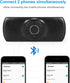 Wireless in Car Handsfree Speakerphones, Portable Bluetooth Speaker, Stereo Sound Enhanced Bass, Built-in Mic, TF Card