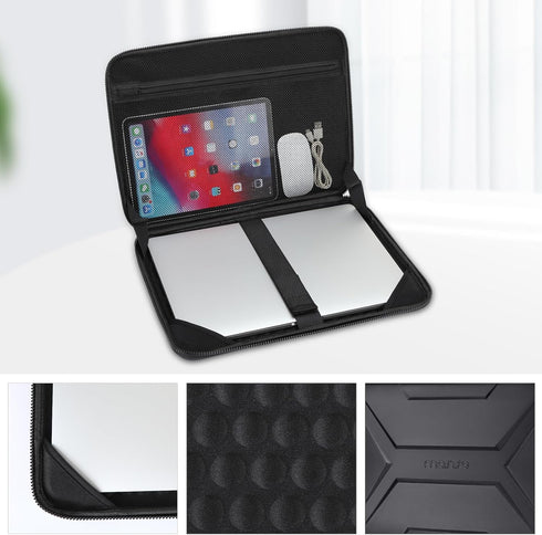 MOSISO 15.6 inch Laptop Sleeve, Waterproof Shockproof Artistic Geometric EVA Bag with Handle for MacBook Pro 16, HP,