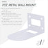 PTZ Camera Wall Mount Bracket, Compatible with HuddleCam, Sony, AVIPAS, SMTAV, FOMAKO, PRISUAL & More, Universal Holder