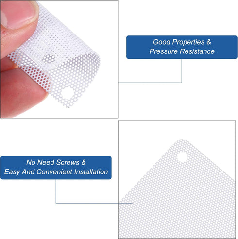 MECCANIXITY 6PCS PC Dust Filter, 50x50mm PVC Computer Case Cooler Dustproof Mesh Cover for Computer Chassis Speakers,