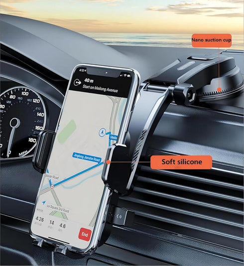 LXQTAO 5.8-9CM New Waterfall Suction Car Mount Versatile Car Phone Holder for Smartphones, Applicable for Phone Widths