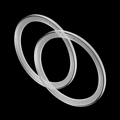 Unifizz 2Pcs Car Speaker Spacer Ring, Acrylic Transparent Mounting Spacer Plate, 146mm ID for 6.5 Inch