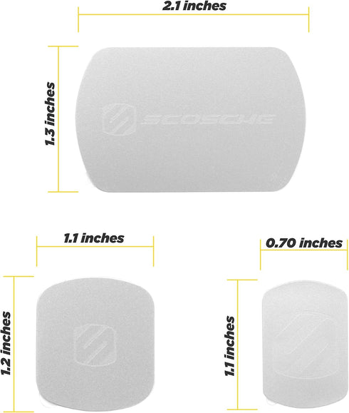 Scosche MagicMount MAGRKSRI Replacement Metal Plate Kit for Phone, Metal Plates for Magnetic Mount Cell Phone Holder