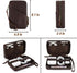 Electronic Organizer Case Tech Kit, Handmade Leather, Portable Travel Storage for Phone, USB Cables, Chargers