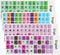 Mozeat Lens 4PCS English Keyboard Replacement Letter Stickers Universal Keyboard Sticker Matte English Keyboard