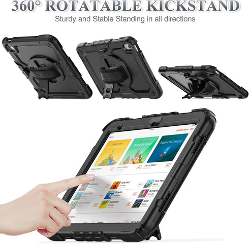 SEYMAC stock (A16) 11th/10th 11''/10.9'' 2025/2022, &360 Case for iPad Generation Full-Body Drop Protection Case