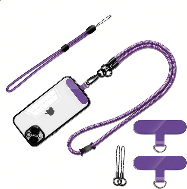 Cell Phone Lanyard Holder Anti Theft Crossbody Phone Wrist & Neck Strap, Compatible with Most iPhone Tether Case