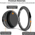 Smooth Alloy Phone Ring Grip Holder, 360 Rotation Finger Ring Kickstand for iPhone, iPad, Samsung, All Smartphones