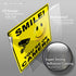 iSYFIX Smile You're On Camera Reflective Stickers, 4 Pack, 7x6 Inch, UV, Weather, Scratch, Fade Resistant