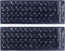 Yuomik 2PCS Universal Farsi Persian Language Keyboard Stickers, Matte Keyboard Stickers with White