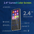 RUIZU 64GB MP3 Player with Bluetooth 5.3, 2.4-inch Curved Screen, Sport Music Player with FM Radio and Voice Recorder