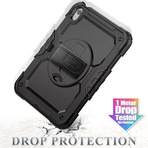 SEYMAC stock (A16) 11th/10th 11''/10.9'' 2025/2022, &360 Case for iPad Generation Full-Body Drop Protection Case