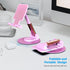 YXLILI 360 iPhone14/13/12/11 Tablet(4-9.7in)-Pink Foldable Phone Stand Adjustable Angle Height Cell Phone Holder