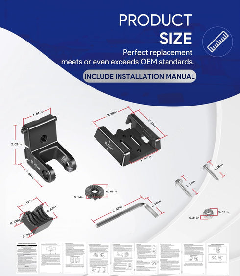 7400931 MHX XNT Transducer Bracket, Transom Mounting Hardware Kit for XHS Model Transducers, Black