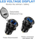 12V USB Outlet Wire Aluminum Car Charger Multi Port, Dual USB Quick Charge 3.0 Port and PD USB C Socket