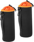 PATIKIL 2 Pcs Camera Lens Bag, 3.9" ID x 9.8" H Drawstring Pouch with Thick Neoprene