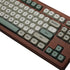 Retro 9009 Keycaps MA Profile for Mechanical Keyboard, 60% 65% 75%, Dye Sub PBT Keycaps Set, Gray Red Green