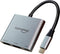 eqimaimai USB C to HDMI Multi-Port Adapter(4K@120HZ) with 100w PD,USBC Laptop Docking Station
