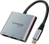 eqimaimai USB C to HDMI Multi-Port Adapter(4K@120HZ) with 100w PD,USBC Laptop Docking Station