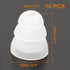 uxcell Soft Silicone Earbud Tips, 10pcs Noise-Reducing Eartips, 5mm Inner Hole, Clear, Fit Most In-Ear Headphones
