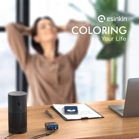 esinkin Wireless Audio Receiver for Music Streaming, Works with Smart Phones, Tablets, and Car Speakers
