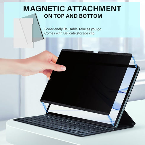 Magnetic Privacy Screen Protector for Samsung Galaxy Tab S6 Lite 10.4", Anti-Spy Removable Film