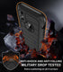 iPhone XR Case, Black, Heavy Duty Shockproof Drop Protection, Built-in Screen Protector, Belt Clip Holster, Rugged Cover