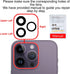 ASDAWN Back Rear Camera Lens Glass Replacement for iPhone 14 Pro 6.1 Inches with Pre-Installed Adhesive, Installation