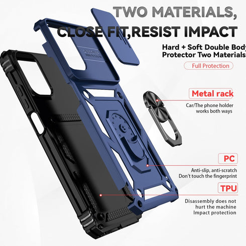 Shop Motorola Moto G 5G 2024 / Moto G Play 5G 2024 Case: Dual Layer, Military-Grade, Kickstand, HD Screen Protector