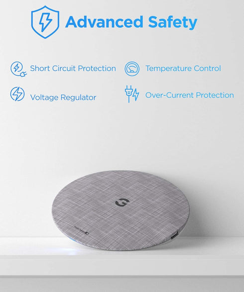 Galvanox Magnetic Wireless Charger, MagSafe-Compatible Desktop Pad with 15W Fast Charging for iPhone 14/14 Pro Max,