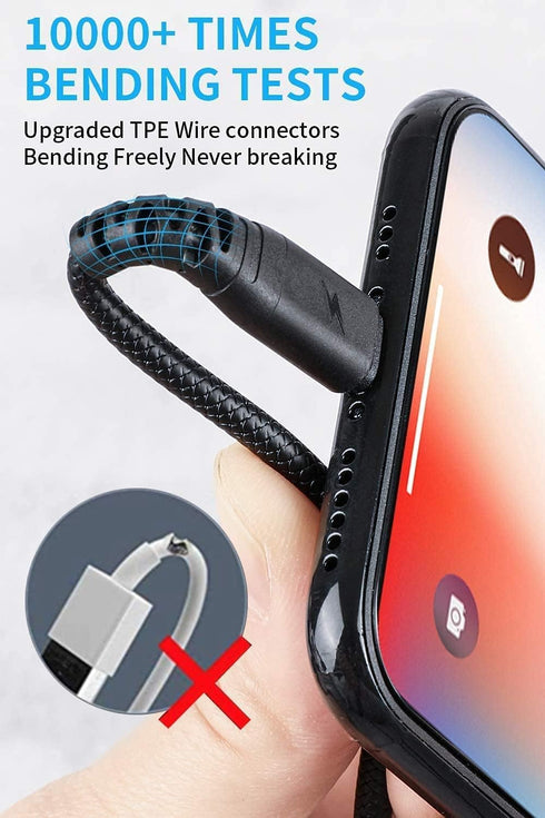 Cabepow for iPhone Charger 6 FT Apple MFi Certified Long Lightning Cable Fast Charging High Speed Transfer Cord Compatible with iPhone 14 13 12 11 Pro Max XR XS X 8 7 6 Plus SE iPad-2Pack by Cabepow