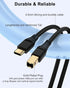 6ft, 6 Printer Cable Scanner USB C to USB B Cable for Epson, HP, Canon, Midi, Ethernet Print to Computer/Laptop/Pc-USB