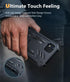 FNTCASE iPhone XR Case: Rugged Black Military Grade Shockproof Cover with Kickstand - Matte Textured Heavy Duty