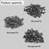 50-Pack M6 x 16mm Computer Rack Mount Cage Screws, Nuts & Washers for Rack Mount Server Cabinet, Black