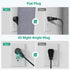 Universal Power Strip with 6 Outlets, 4 USB, 2 USB C Ports, 3.1A Fast Charge, Flat Plug Extension Cord for Home Office