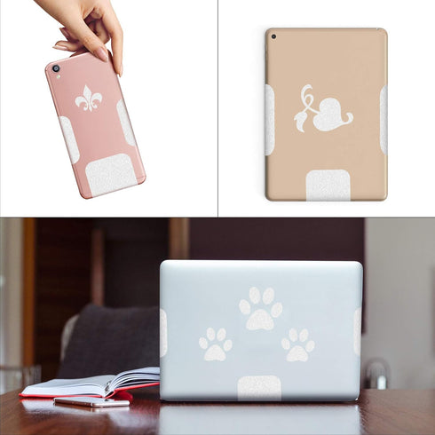 8 Pieces Cell Phone Grip Tapes, Anti-Slip Rubberized Decal Stickers for Phones, Tablets, Gaming Cases