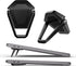 ZELMINE Laptop Stand for Desk, Portable Anti-Slip Keyboard Riser, Zinc Alloy Keyboard Stands,
