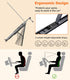 Car Laptop Mount Steering Wheel Tray Holder, Height Adjustable Car Desk for Laptop Computer Tablet, Foldable Portable