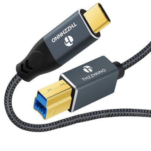 6.6FT, 3.0 3.1 USB C to USB B Cable Type C Male to Type B Male Printer Cable USB Type B Compatible with Docking