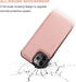 ONETOP Wallet Case for iPhone 12/12 Pro, PU Leather with Card Holder, Kickstand, Rose Gold