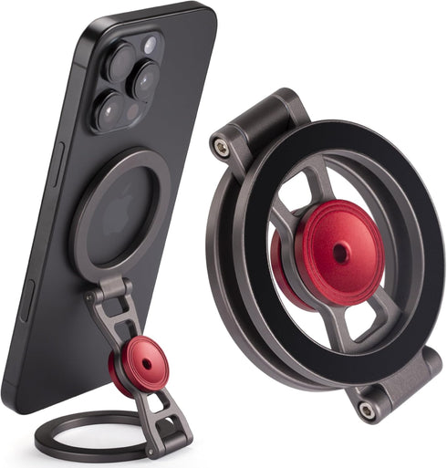 SHINEWEE Magnetic Phone Stand & Fidget Spinner Combo Hands-Free Holder for iPhone 12-17/MagSafe