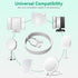 FITE ON 3.3ft S-100 White Micro USB Power Charging Cord Cable Lead Compatible with Sound Oasis White Noise Machine