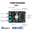 ZK-502T 50W+50W Stereo Audio Amplifier Board, DC 9-24V BT and AUX Inputs, BT 5.0 AMP Board for DIY Wireless Speakers